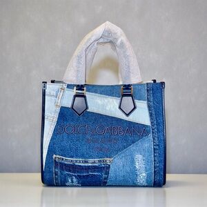 Dolce & Gabbana Blue Denim Tote New With Tags